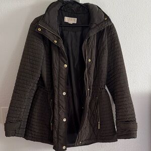 Michael Kors Quilted Puffer Jacket - Dark Olive